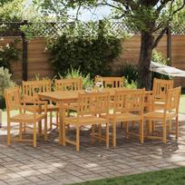 Lauko suolas 8 pcs Natūrali 56 x 55,5 x 90 cm