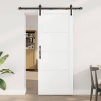 Slankios durys Balta 83 x 202 cm Pušies medienos masyvas