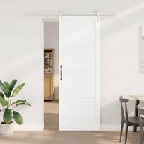 Slankios durys ORKDAL Balta 83 x 232 cm Pušies medienos masyvas