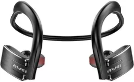Belaidės ausinės sportui AWEI E1BL Bluetooth juodos spalvos