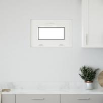 Požeminio lango RISOR 60 x 40 cm PVC ir stiklas Antracito