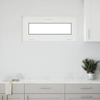 Požeminio lango RISOR 90 x 40 cm PVC ir stiklas Antracito