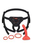 B-VIBE BEGINNERS STRAP-ON HARNESS SET WITH 5 INCH SILICONE DILDO PEG