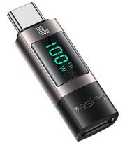 USB-C - USB-C adapteris su LED ekranu "Yesido OTG GS24"