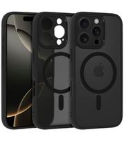 Matinis juodas dėklas Apple iPhone 16 Pro Max telefonui "Full Matte Mag Cover"