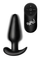 BANG! - Vibrating Butt Plug with Remote Control - Black