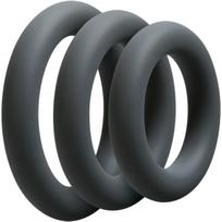 Optimale 3C Thick penio žiedų rinkinys - skalūno spalvos