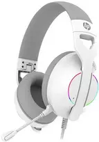 HP DHE-8003U ausinės su mikrofonu, laidinis, baltas, 7.1 erdvinis (virtualus), apšviestas, USB