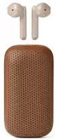 „Lexon Speakerbuds“ belaidės ausinės su „Bluetooth“ garsiakalbiu, camel LA127C
