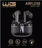 „Winner Group WG“ – „Bluetooth“ ausinės WG AirFlex 8, ENC + ANC, juodos