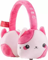 Ausinės Procaster Kitty Headphone Bluetooth-kuulokkeet, vaaleanpunainen