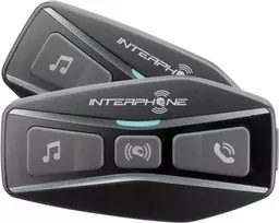 Ausinės INTERPHONE U-COM 4 motociklo domofonas, komplektas 2 šalmams
