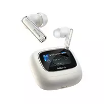 Baseus Bowie M2s Ultra TWS Belaidės In-Ear Ausinės su Interactive Screen - Baltas