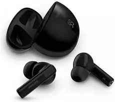 Tikros belaidės ausinės Philips, juodos