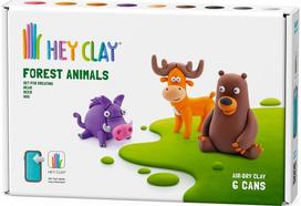 Modelinas HEY CLAY Air-Dry Clay Forest Animals, 6 vnt.