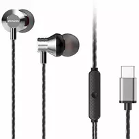 Ausinės Aiwa AIWA In-Ear stereo ausinės su mikrofonu Sidabrinė (USB) ESTM-50USB-C/SL