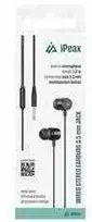 iPEAX Ausinės su laidu with 3.5 mm Jack, Juodas