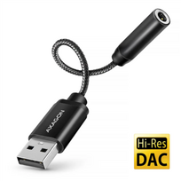 ADAPTER USB-C TO AUDIO 3.5MM/DAC 0.1M ADA-HA AXAGON