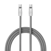 USB-C Laidas - Newell USB-C 100W 2m Silikoninis Pilkas