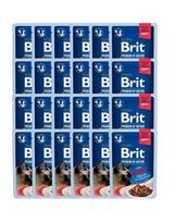 BRIT Premium By Nature Fillets in Gravy for Sterilized cats su ėriena 24x85g