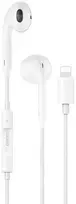Dudao X14+ laidinės į ausis įdedamos ausinės su „Lightning“ jungtimi, 1,2 m – baltos