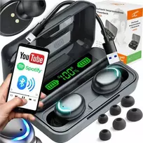 Belaidės LTC ausinės su Bluetooth, mikrofonu ir „Powerbank“ įkrovimu