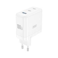 Įkroviklis XO CE35 100W 2xUSB-C/USB-A baltas