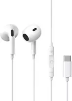 Baseus Ausinės su mikrofonu 1.1m (USB-C kištukas) Encok CZ17, baltos