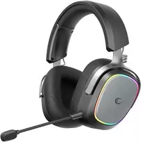 Ausinės su mikrofonu Rampage RETSU Juodos/Pilkos Belaidės 2.4G Bluetooth