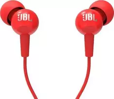 Wire ausinės Jack 3,5 mm JBL C100Si red