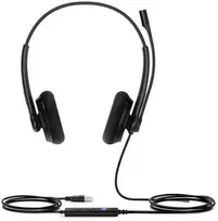 Yealink UH34 Lite Dual Teams ausinės, Laidinės, 20–20 000 Hz, Biuras / Skambučių centras, 110 g, Ausinės su mikrofonu, Juoda