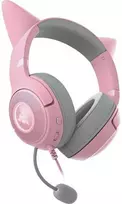 Ausinės Kaytetyt Tuotteet Käytetty Razer Kraken Kitty V2 pelikuulokkeet, pinkki
