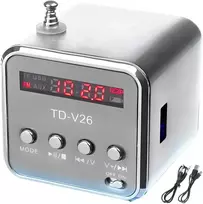 Głośnik Garsiakalbis Belaidis nešiojamas mini FM radijas LED garsiakalbis -E249