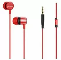 Ausinės Aiwa Įstatomos į ausis (į ausis įkišamos tipo) ausinės AIWA ESTM-20RD 105dB 16ohm Raudona