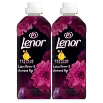 LENOR Audinių Minkštiklis Diamond Figs & Lotus Flower 2 x 987 ml (94 Skalbimai)