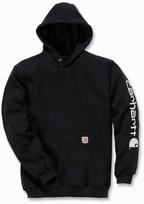 „Carhartt“ džemperis su „Signature“ logotipu ant rankovės, juodas