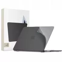 Dėklas Tech-Protect SoftShell Apple MacBook AIR 13 M2-M5 2023-2026 MATINIS juodos spalvos