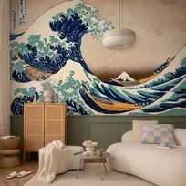 Fototapetai - Hokusai didžioji Kanagavos banga reprodukcija