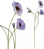 Mondex Since 1986 VIRIDIS Dirbtinė gėlė LAUKO AGUONOS šakelė 67cm