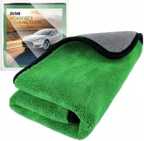 Airlab mikropluošto rankšluostis automobiliui, 90 x 60 cm, ultra sugeriantis, žalias, MDL-HMB9060-LV01