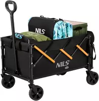 NC2608 SULANKSTOMAS KELIONINIS VEŽIMĖLIS JUODA-ORANŽINĖ 100L NILS CAMP