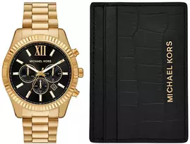 Laikrodis Michael Kors Dárkový set Lexington + peněženka na karty MK9245SET