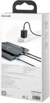 Baseus CAMLT-SC01 USB Type C to USB-C/ Lightning/ micro USB, 1.5m, Black