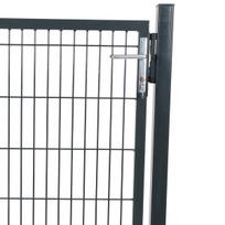 Cinkuoto plieno sodo vartai 106 x 6 x 145 cm, tamsiai pilki