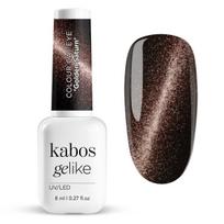Kabos Gelike Cat Eye Saturn, 8 ml – magnetinis hibridinis nagų lakas, 3D katės akies efektas, prabangi auksinė spalva