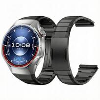 BestAccessories, titaninė apyrankė skirta H. Watch GT 6 Pro 46 mm, juodos spalvos