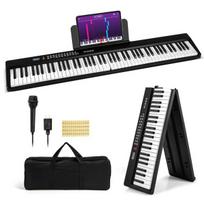Costway 88 klavišų pianino klaviatūra , juoda