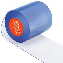 PVC juostinė užuolaida, 1524x20 cm, skaidri, plastikinė durų juostos ritinėlis