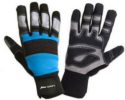 Lahti Pro Rękawice Dirbtuvių pirštinės juodos-mėlynos l280709p, kartonas, "9", ce, Lahti