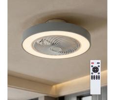 Brilagi - reguliuojamas LED šviestuvas su ventiliatoriumi LED/38W/230V skersmuo 50 cm pilkas + nuotolinis pultelis